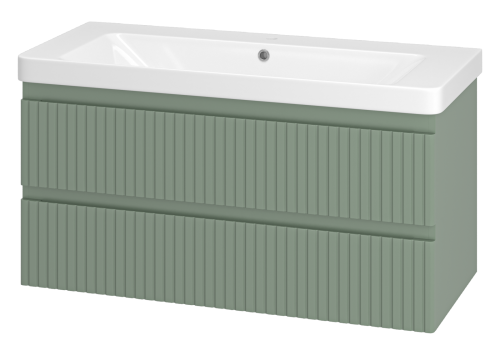 Тумба под раковину Brevita Victory VIC-09105-0802Я 100х50 подвесная цвет зеленый