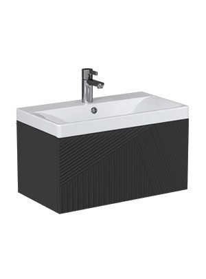 Тумба под раковину Velvex EDGE tp.EDG.9696.70.1Y графит 70х40 подвесная цвет серый