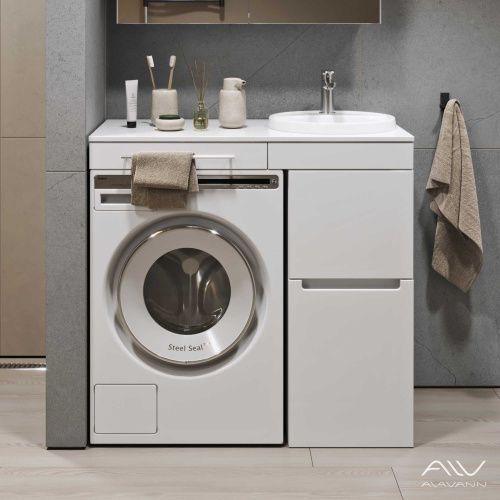 Тумба с раковиной Alavann Cosmetic ALV1040000 100х50 напольная цвет белый