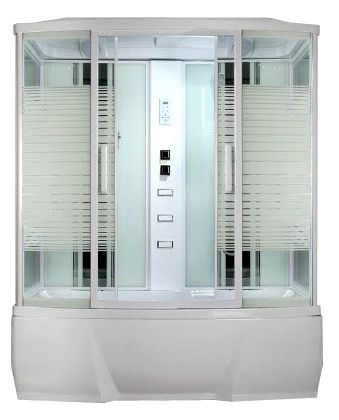 Душевой бокс Loranto Selak CS00054500 170х85 стекло прозрачное профиль белый