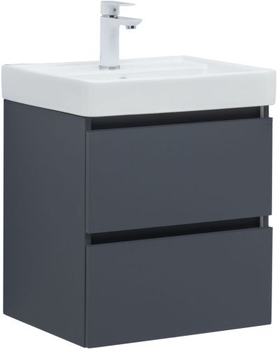 Тумба под раковину Aquanet Вега 2.0 00337946 50х40 подвесная цвет синий