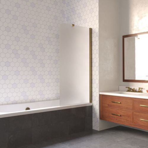 Душевая шторка на ванну Vegas-Glass EV LUX ST EV LUX ST 76 05 10 R 75х150 стекло матовое профиль бронза ориентация правая