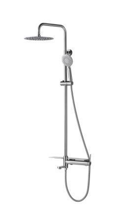 Душевая стойка BelBagno ETNA ETN-VSCM-IN настенная цвет серый