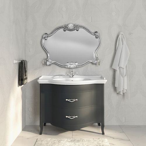 Тумба с раковиной TW collection Armony NUOVO ARM2110-GF+GIU200110/ALZA bi*1 комплект 110х60 цвет серый