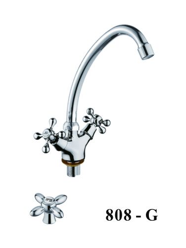 Смеситель для кухни D-Lin D153808-G на мойку хром