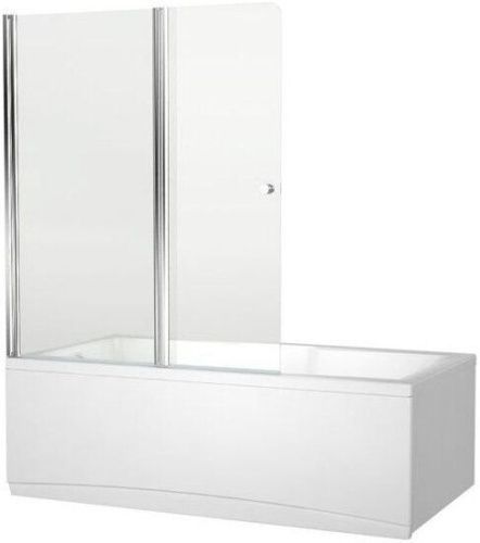 Душевая шторка на ванну Aquanet Alfa NF6222-pivot 120х140 стекло прозрачное профиль хром ориентация универсальная