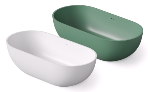 Ванна из искусственного камня Dea Design Shadow DD8619 1650 3 165х80 отдельностоящая овальная