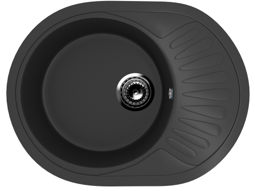 Кухонная мойка Ulgran Classic U-107m-344 55х45 цвет черный