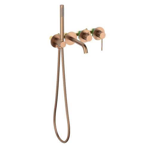 Смеситель для ванны и душа Timo Saona 2314/19YSM встраиваемый в стену розовое золото