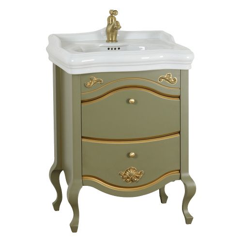 Тумба под раковину Migliore IMPERO 25972 60х50 напольная цвет зеленый