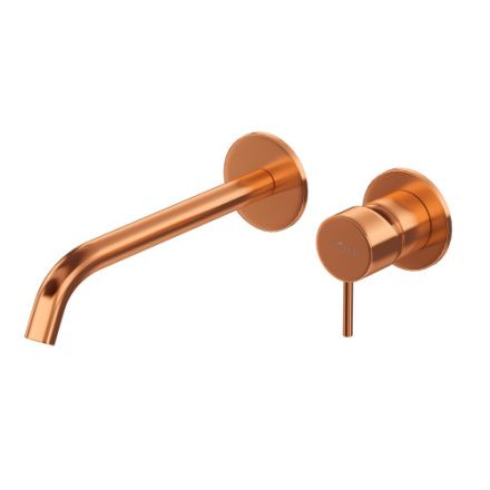 Смеситель для раковины Cezares LEAF LEAF-BLI2-20-L-SS встраиваемый в стену бронза