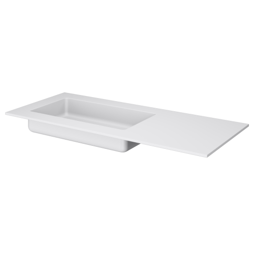 Раковина акриловая Armadi Art Quatro 793-120-W-A 120х50 накладная цвет белый без отверстий под смеситель