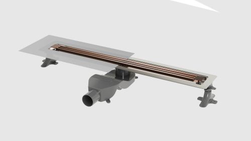 Душевой лоток Boheme Infinity 981-80-CB 65х10 медь