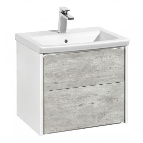 Тумба под раковину Roca Ronda ZRU9303002 60х40 подвесная цвет серый/белый
