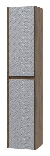 Шкаф-пенал Brevita Chester CHE-05035-4950По 40х170 подвесной цвет серый/коричневый