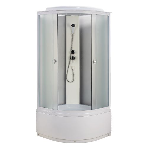 Душевая кабина Loranto CS-986ТМ/W 90х90 четверть круга с крышей ориентация универсальная