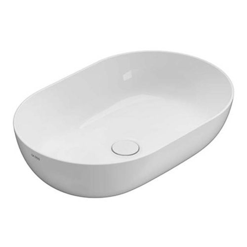 Раковина керамическая Globo T-Edge B6O60.BO 60 см накладная цвет белый без отверстий под смеситель