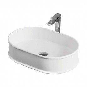 Раковина керамическая Artceram Atelier ATL002 01 00 60х40 накладная цвет белый без отверстий под смеситель