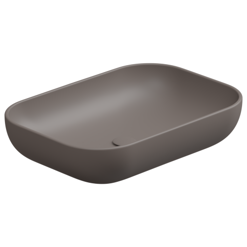 Раковина керамическая GSG Ceramic Design Easy EALAVRE60029 60х40 накладная цвет коричневый без отверстий под смеситель