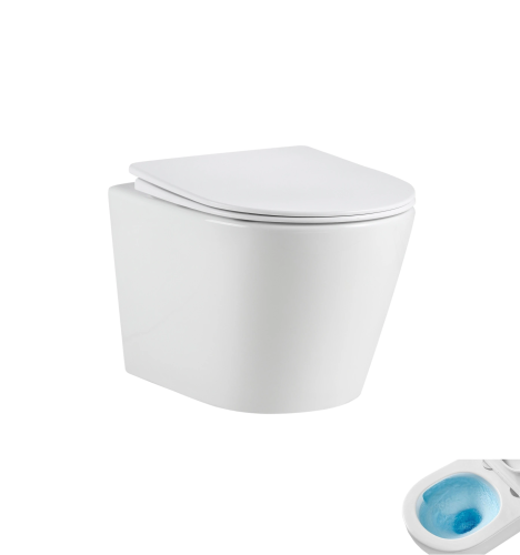 Унитаз подвесной Gid Tornado 62266Y белый с сиденьем микролифт безободковый смыв торнадо