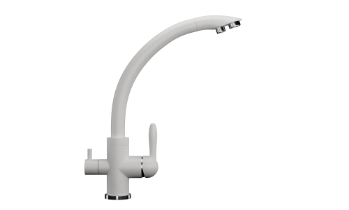 Смеситель для кухни Ulgran Classic U-017-341 на мойку белый