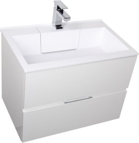 Тумба под раковину Aquanet Алвита 00184302 70х40 подвесная цвет белый