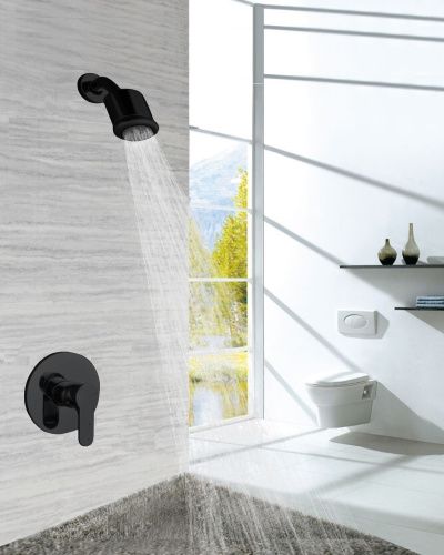 Душевая система ALMAes Bartin TVZ-0895 встраиваемая в стену цвет черный