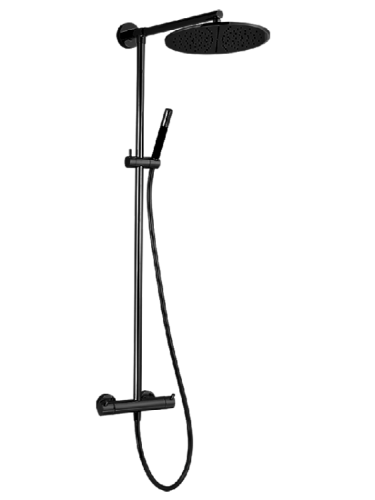 Душевая система Cisal Less New LNC7801N40 встраиваемая в стену цвет черный