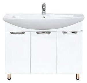 Тумба под раковину Misty Лаванда Э-Лав01105-011Пр 100х30 напольная цвет белый