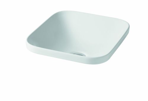 Раковина керамическая Hidra Gio G143/026 40х40 встраиваемая цвет черный без отверстий под смеситель