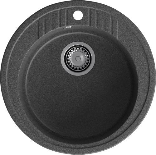 Кухонная мойка Granfest Rondo R-520 графит 50х50 цвет серый поверхность матовая