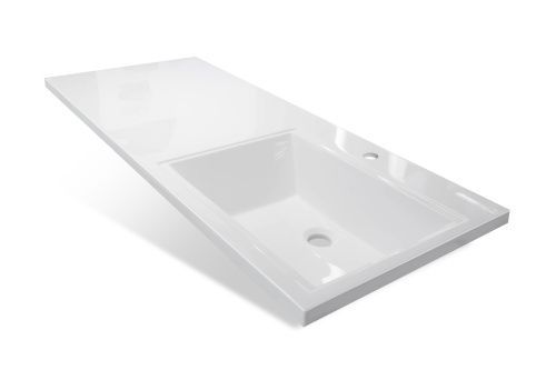 Раковина из искусственного камня Эстет Даллас ФР-00014934 120х50 накладная цвет белый 1 отверстие под смеситель