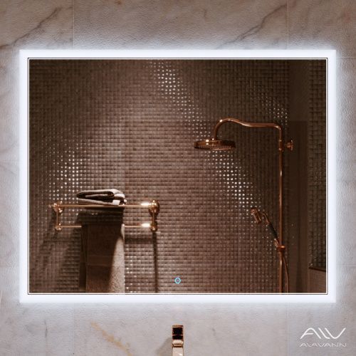Зеркало с подсветкой Alavann Emma ALV0060001 100х80 подвесное