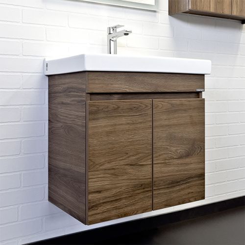 Тумба с раковиной Comforty Осло 00-00011149CF 60х40 подвесная цвет коричневый