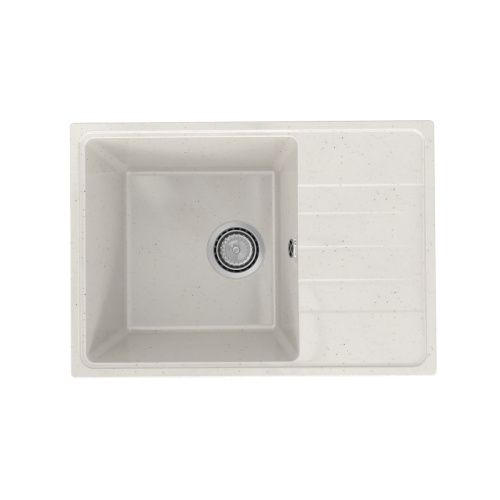 Кухонная мойка Practik PR-600 PR-M-600-001 60х42 цвет белый поверхность глянцевая