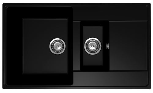 Кухонная мойка Ulgran Quartz Prima 860 1,5 K-07 85х50 цвет черный