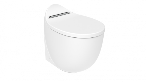 Чаша унитаза приставная Creavit Foglia FG350-11CB00E-0000 цвет белый без сиденья безобадковая душевой смыв