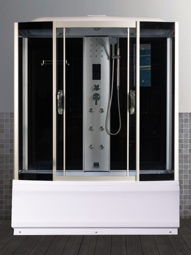 Душевой бокс River DUNAY 10000001473 170х80 стекло тонированное профиль хром