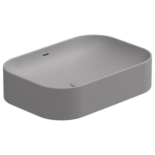 Раковина керамическая GSG Ceramic Design Easy EALAVTP60038 60х40 накладная цвет серый без отверстий под смеситель