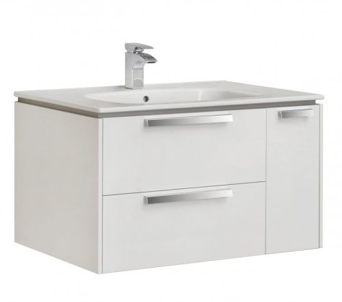 Тумба под раковину Roca Lago 7857296806 80х40 подвесная цвет белый