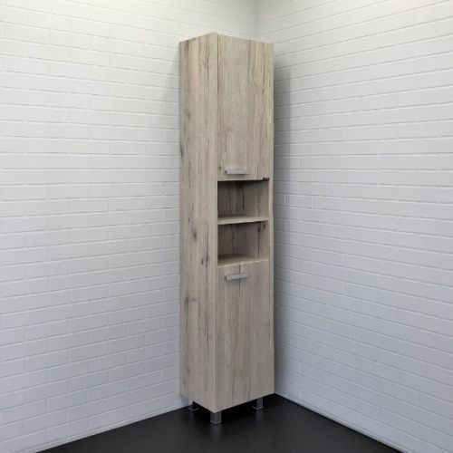 Шкаф-пенал Comforty Марио 00-00005976CF 40х190 напольный цвет белый/бежевый