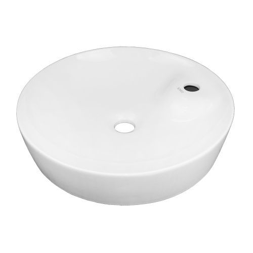 Раковина из сантехнического фаянса Azario AZ-3204 50 см накладная цвет белый 1 отверстие под смеситель