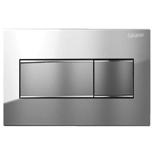 Клавиша смыва механическая Loranto KARE 7332 цвет хром