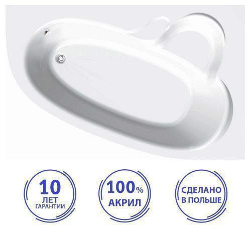 Ванна акриловая C-Bath CBA00104R 170х110 угловая асимметричная