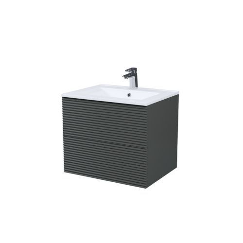 Тумба с раковиной Iddis Bild BIL60G0i95K 60х50 подвесная цвет серый