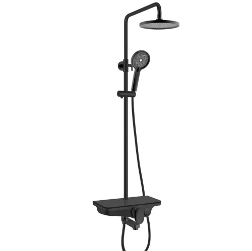 Душевая стойка WeltWasser 10000003186 настенная цвет черный