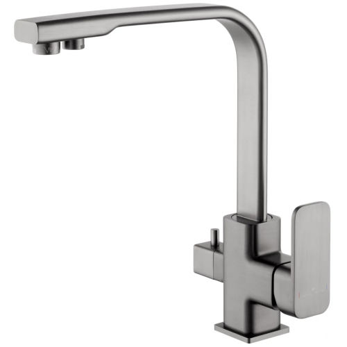 Смеситель для кухни Wonzon & Woghand WW-88458004-BGM на мойку серый