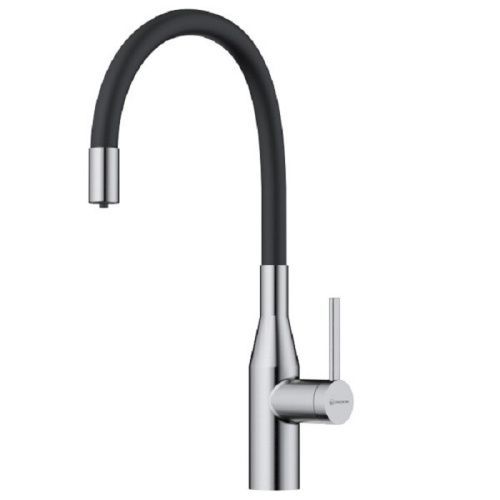 Смеситель для кухни Omoikiri Yatomi 4994344 на мойку черный/нержавеющая сталь