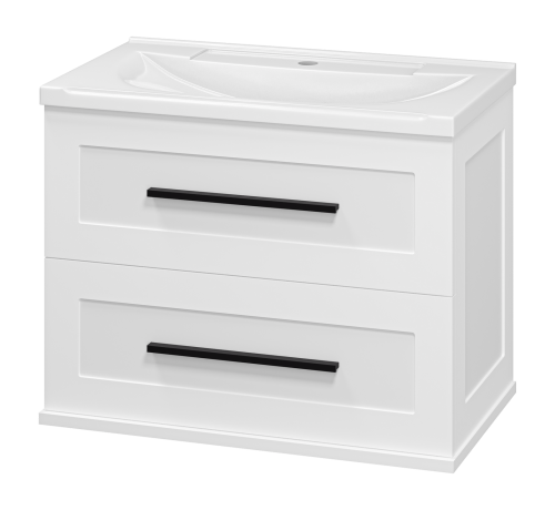 Тумба под раковину Misty Модерн П-Мод09070-011Пр 70х40 подвесная цвет белый