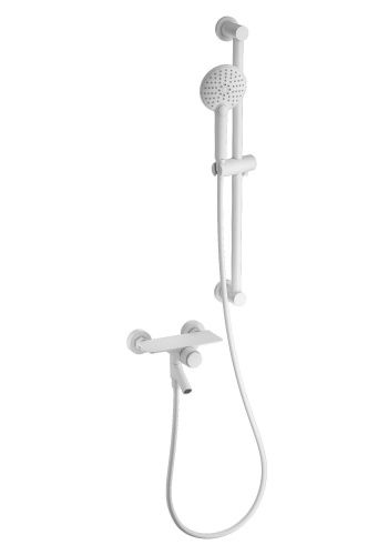 Душевой гарнитур Wonzon & Woghand Click WW-FE05L222-MW настенный белый